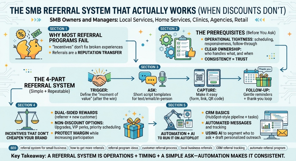 The four-part SMB referral system: trigger, ask, capture and follow-up